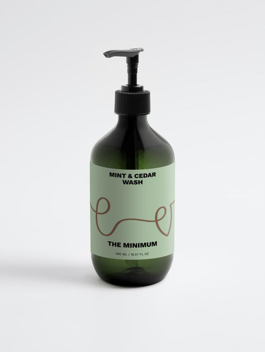 Mint & Cedar Wash mit Verpackung